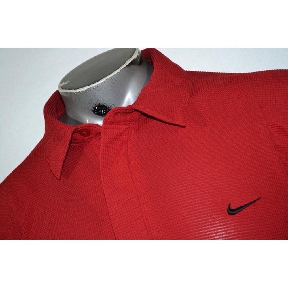 18269 Nike Golf Polo Shirt Performance Red Polyester Size 2XL Mens - Picture 2 of 8